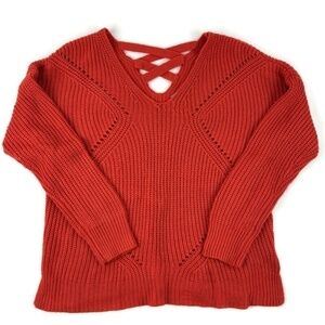 Charlotte Russe Womens Juniors Sweater Red Large